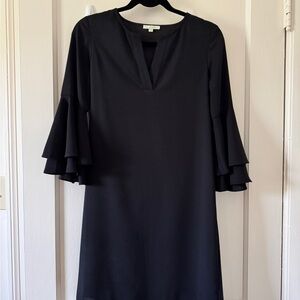 Black 3/4 Ruffle Sleeve Dress - by Jade  Sz XS
